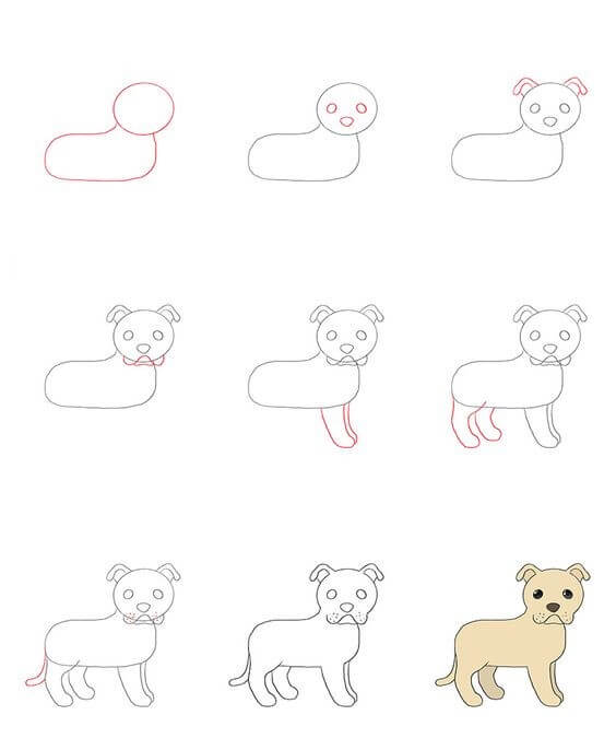 Desenhos de Cachorro básico