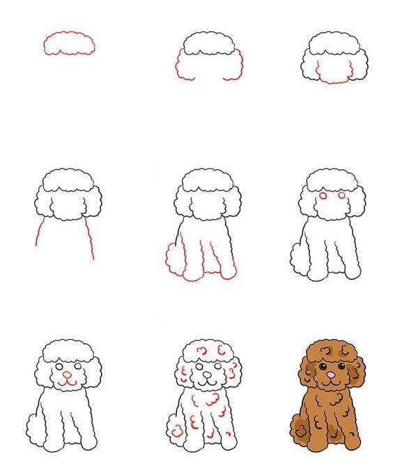 Desenhos de Cachorro fofinho
