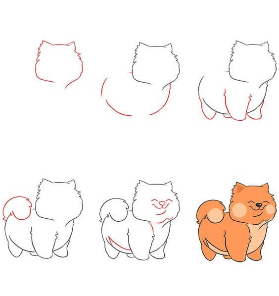 Desenhos de Cachorro gordinho