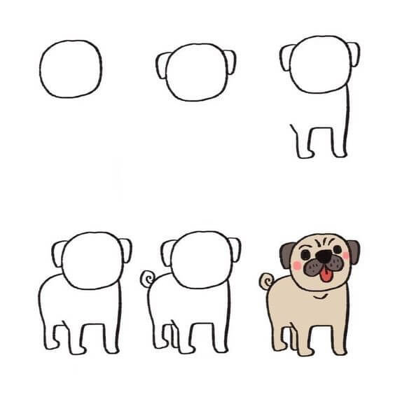 Desenhos de Cachorro latindo