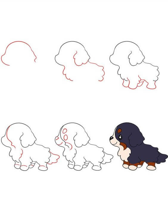 Desenhos de Cachorro único