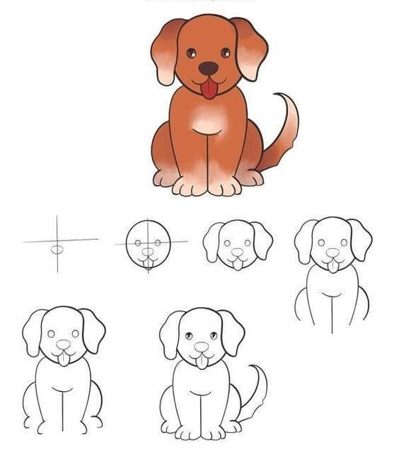 Desenhos de Cachorro Vermelho
