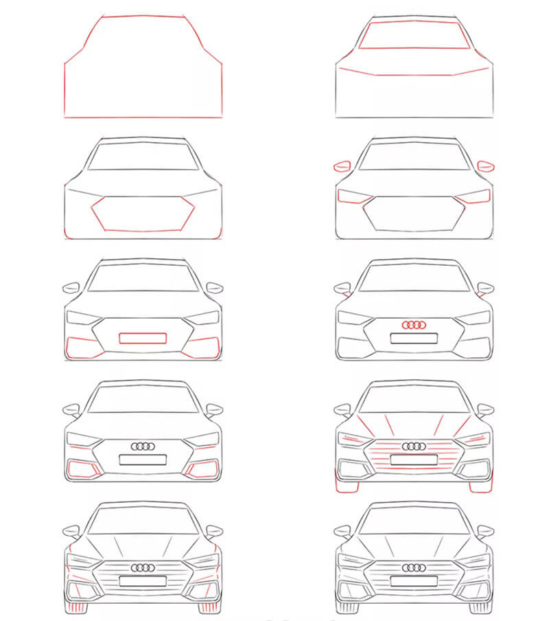 Desenhos de Carro da marca Audi