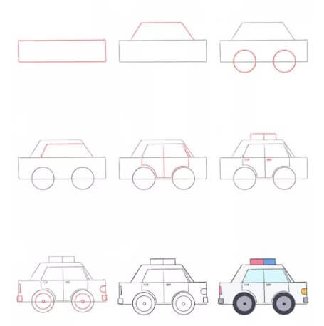 Desenhos de Carro de polícia