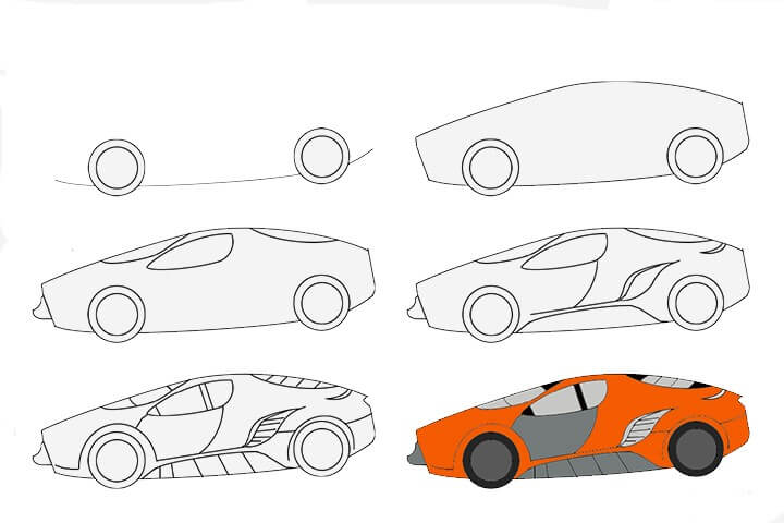 Desenhos de Carro do futuro