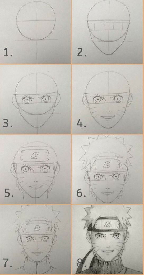 Desenhos de Desenho simples de naruto a lápis