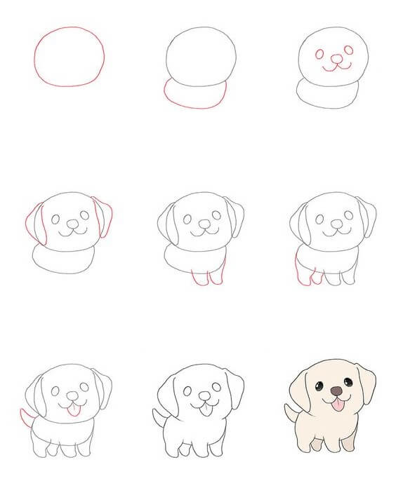 Desenhos de Diversão com cachorros
