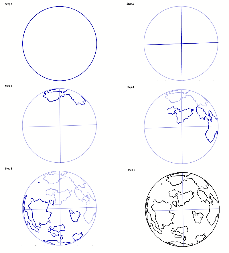 Desenhos de Esboço da Terra