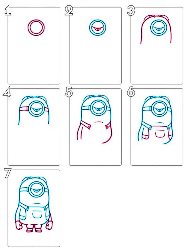 Desenhos de Esboço dos Minions