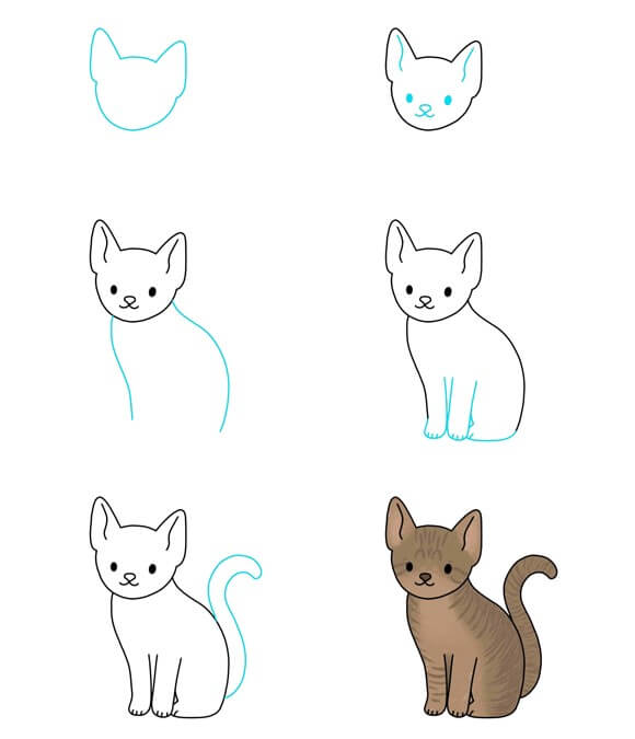 Desenhos de Gato - Ideia (55)