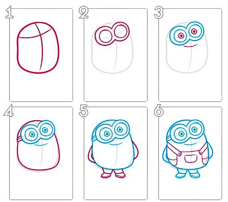 Desenhos de Ideia de esboço de Minion 3