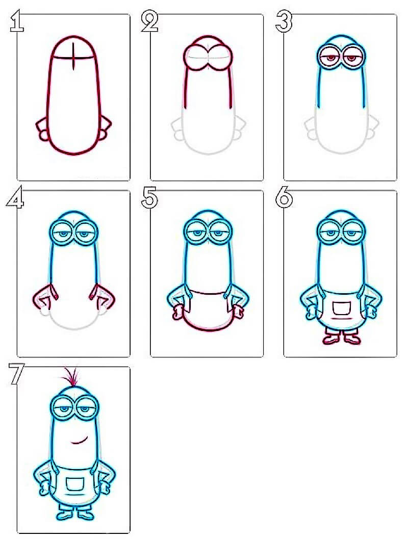 Desenhos de Ideia de esboço de Minion 5