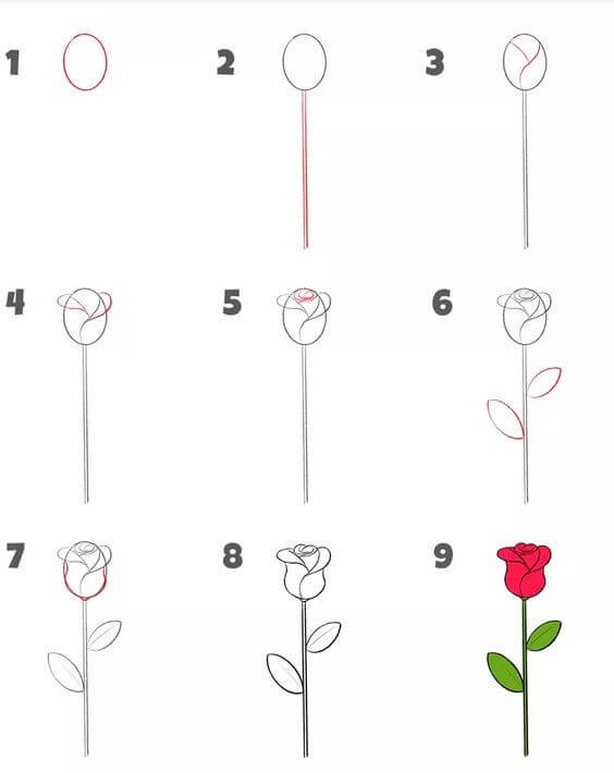 Desenhos de Ideia de rosas (10)