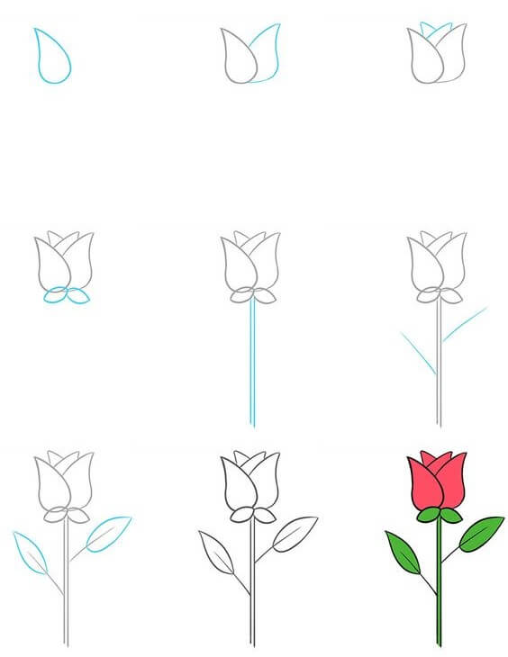 Desenhos de Ideia de rosas (13)