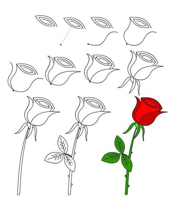 Desenhos de Ideia de rosas (24)