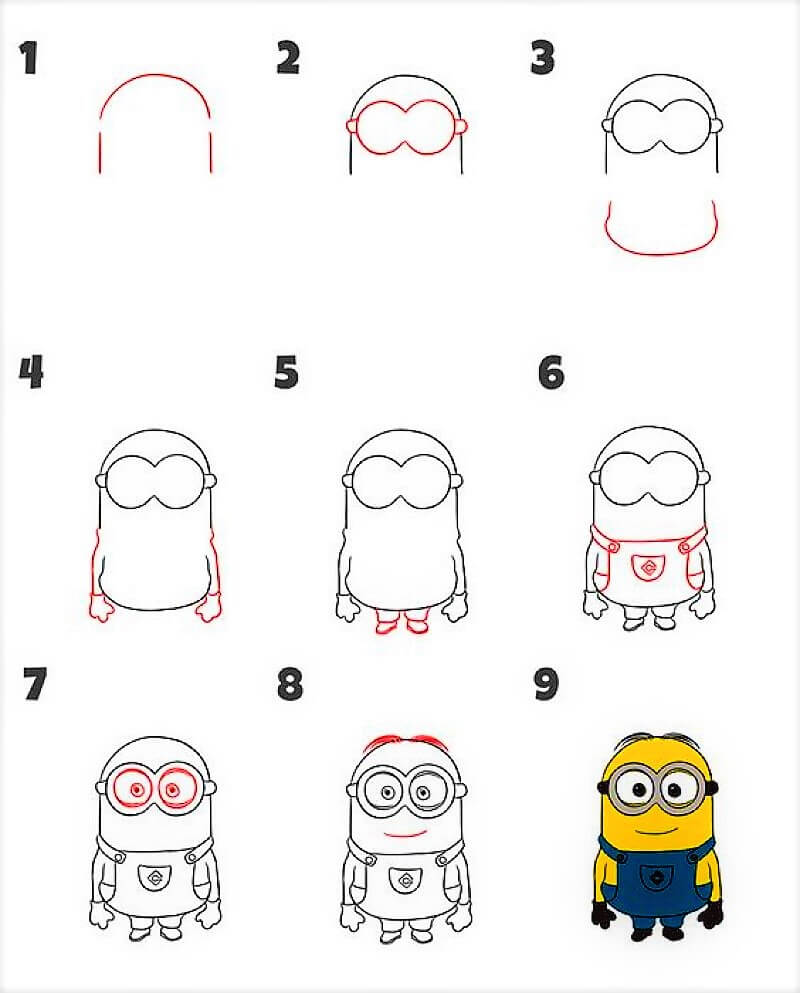 Desenhos de Ideia Minion 8