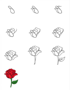 Desenhos de Ideias de rosas 3