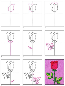 Desenhos de Ideias de rosas 5