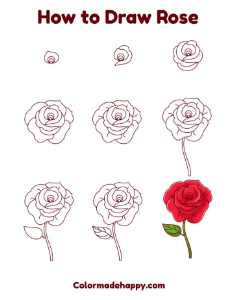 Desenhos de Ideias de rosas 6