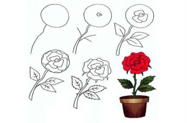 Desenhos de Ideias de rosas 7