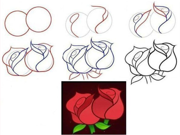 Desenhos de Ideias de rosas 8