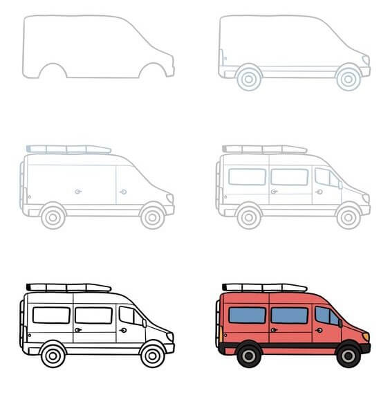 Desenhos de Minivan