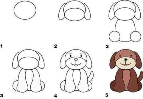 Desenhos de Um cachorro simples