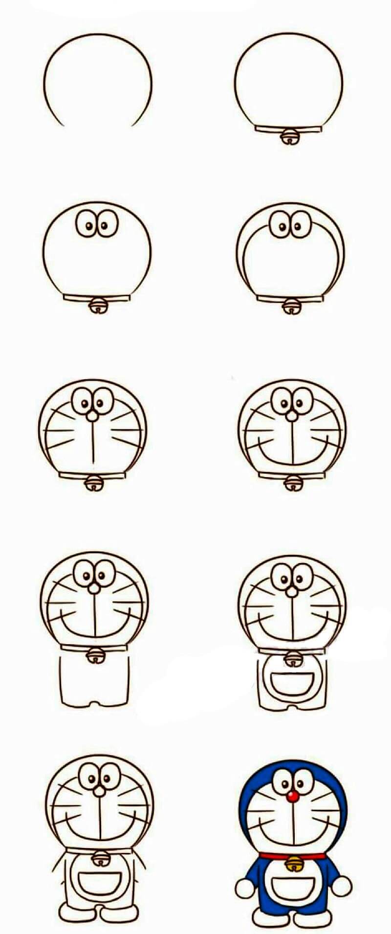 Desenhos de Um Doraemon Facil