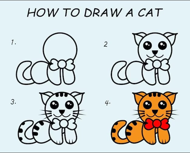 Desenhos de Um lindo gato