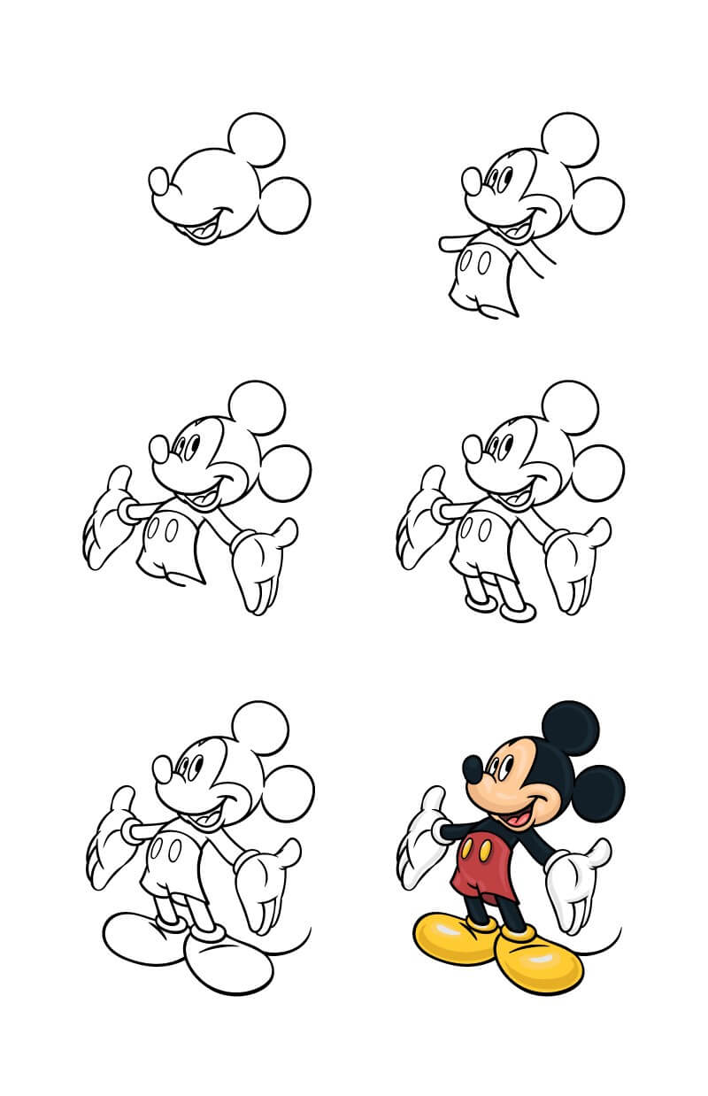 Desenhos de Um Mickey Mouse Fácil