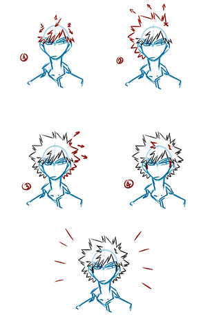 Desenhos de Bakugo Simples