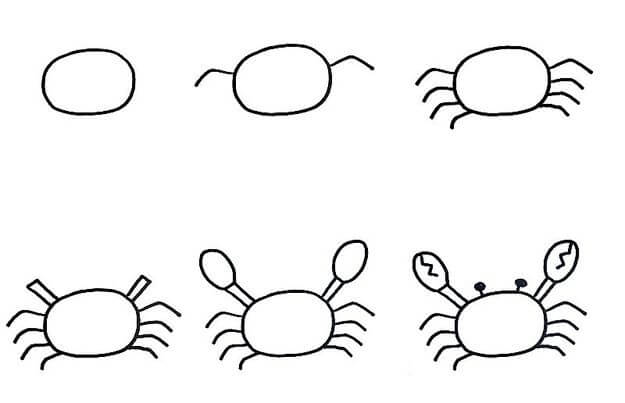 Desenhos de Caranguejo - ideia 5