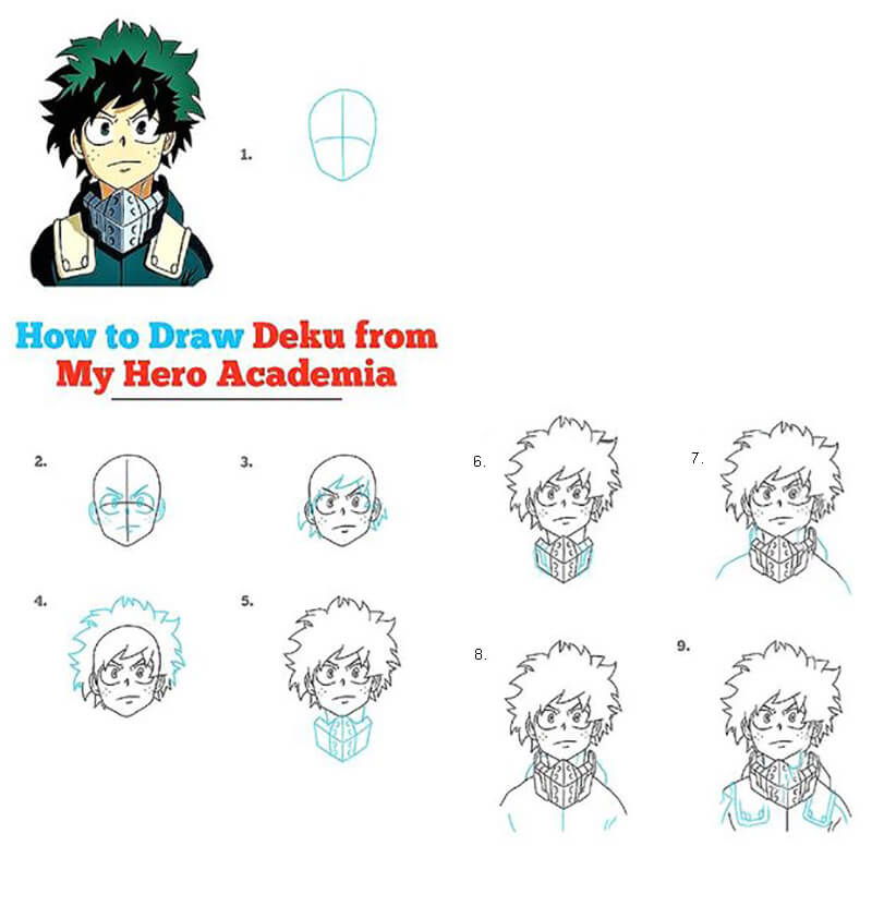 Desenhos de Deku Chibi