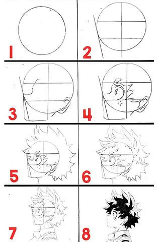 Desenhos de Deku em Boku no Hero Academia