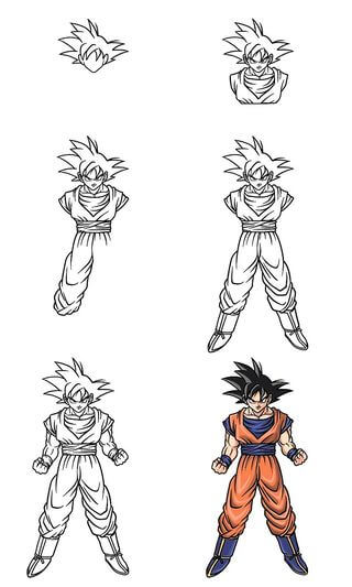 Desenhos de Goku Idea 8