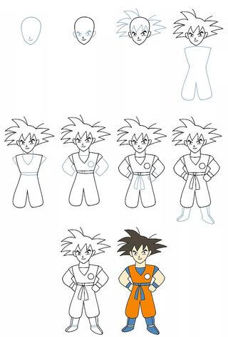 Desenhos de Goku legal