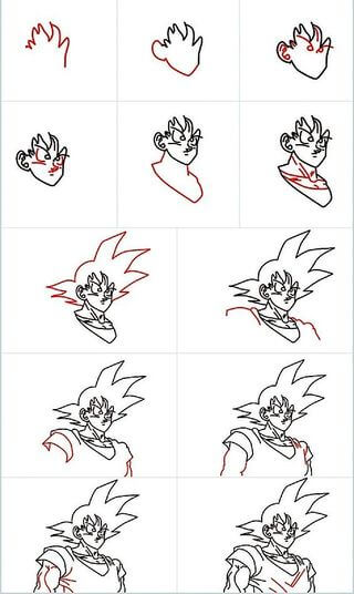 Desenhos de Goku Simples