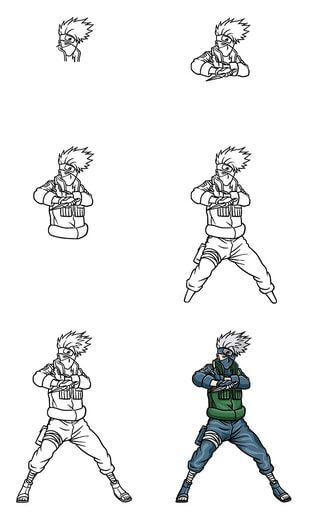 Desenhos de Ideia 11 de Kakashi Hatake