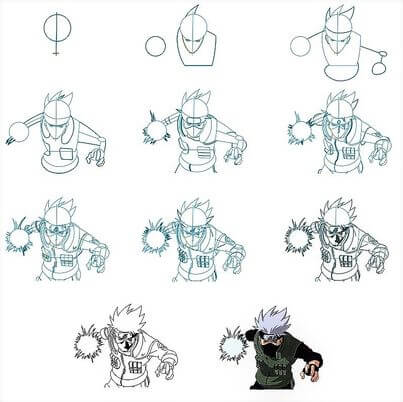 Desenhos de Ideia 5 de Kakashi Hatake