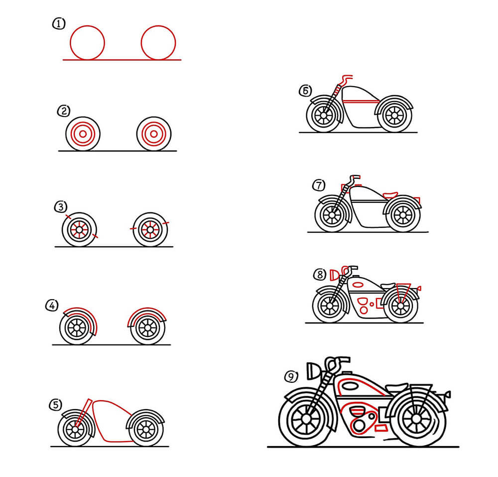 Desenhos de Ideia de motocicleta 16