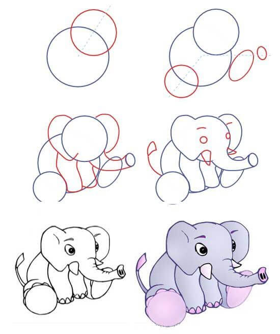 Desenhos de Ideia do elefante (37)