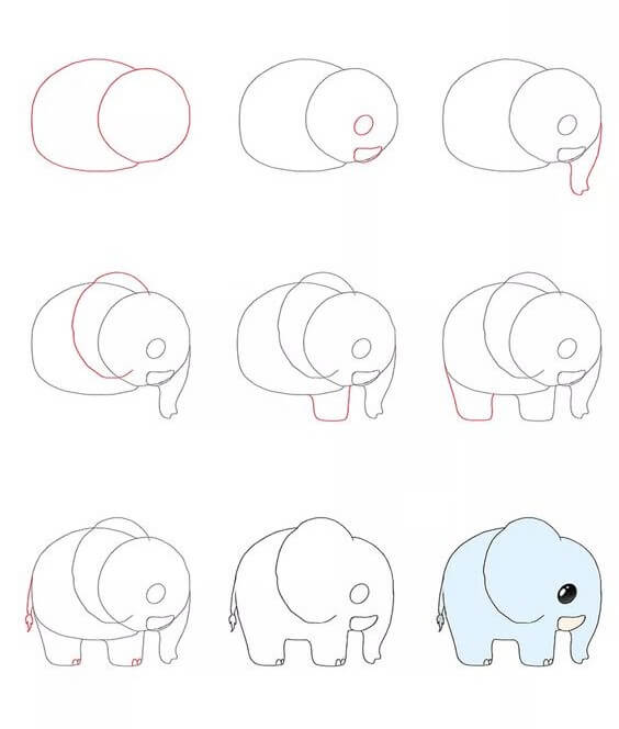 Desenhos de Ideia do elefante (49)