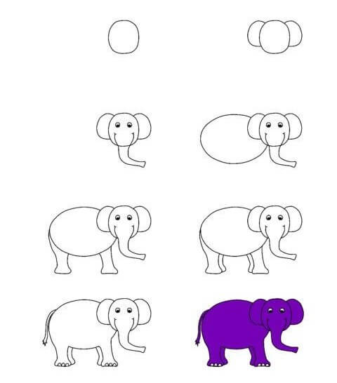 Desenhos de Ideia do elefante (54)