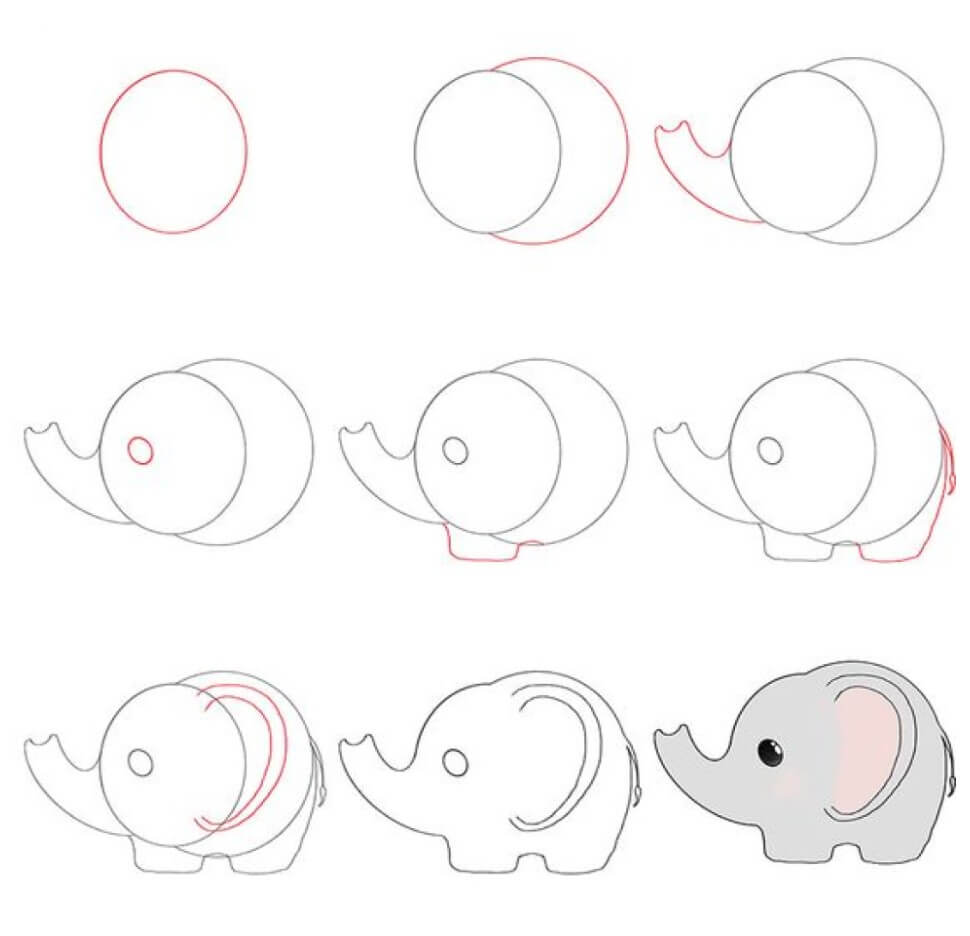 Desenhos de Ideia do elefante (57)