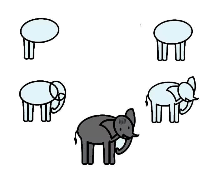 Desenhos de Ideia do elefante (58)