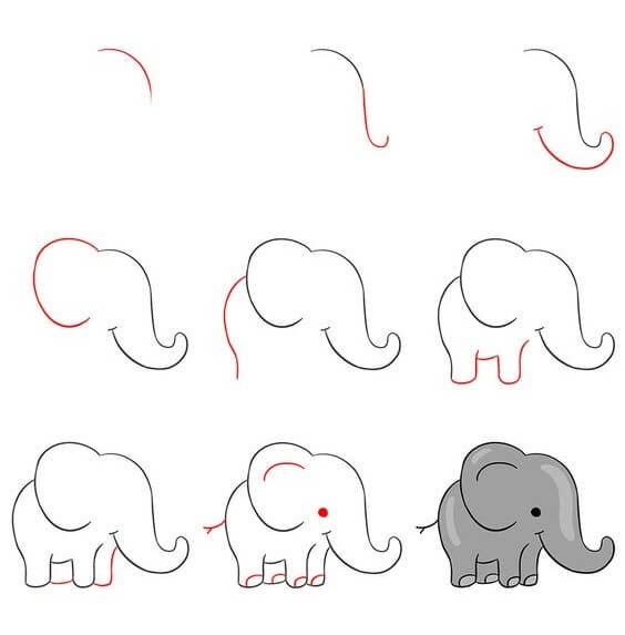 Desenhos de Ideia elefante (1)