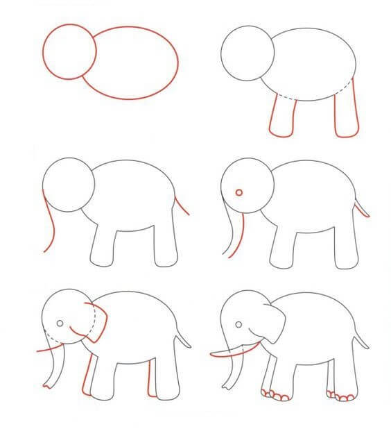 Desenhos de Ideia elefante (26)