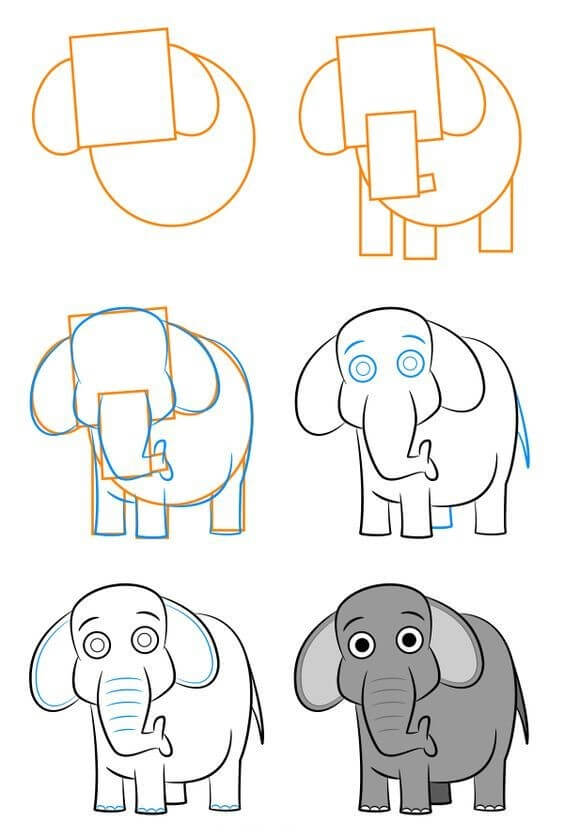 Desenhos de Ideia elefante (34)