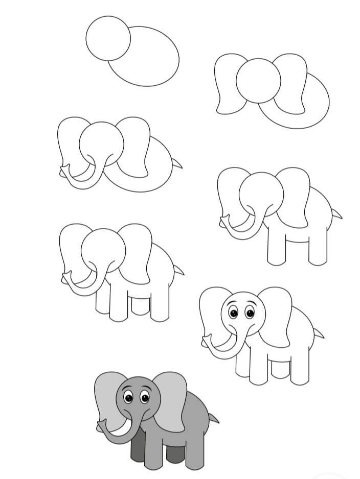 Desenhos de Ideia elefante (42)