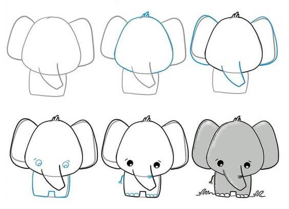 Desenhos de Ideia elefante (43)